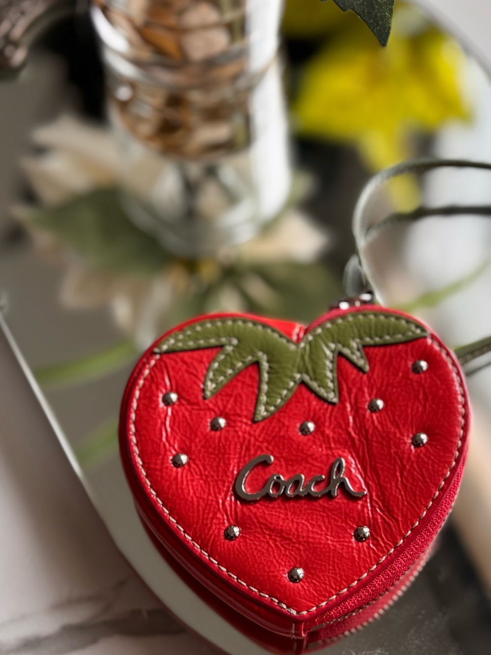 Coach Strawberry 🍓 Heart Coin Purse